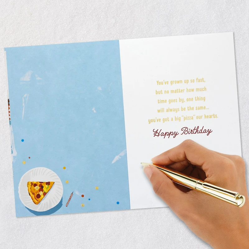 Pizza Our Hearts Birthday Card for Grandson for only USD 6.59 | Hallmark