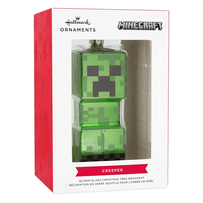 Minecraft Creeper Blown Glass Hallmark Ornament for only USD 11.49 | Hallmark