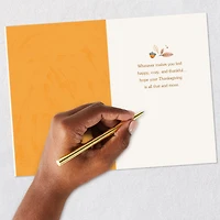 Happy, Cozy and Thankful Thanksgiving Card for only USD 2.99 | Hallmark
