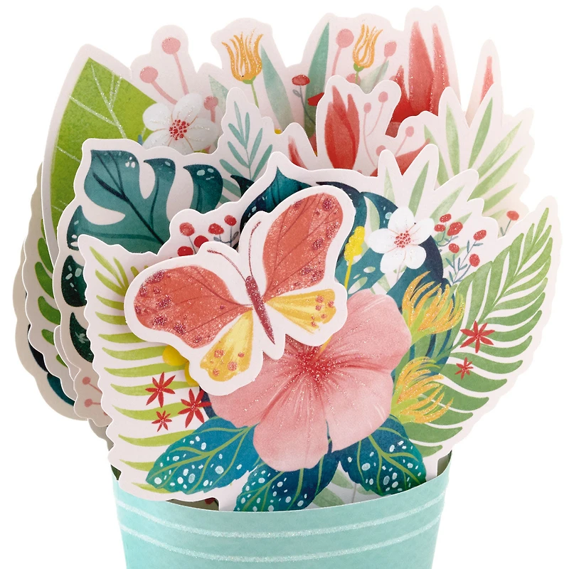 Tropical Flower Bouquet 3D Pop-Up Birthday Card for only USD 6.99 | Hallmark