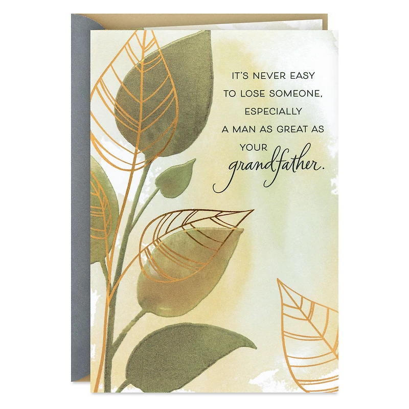 He Was a Great Man Sympathy Card for Loss of Grandfather for only USD 5.99 | Hallmark