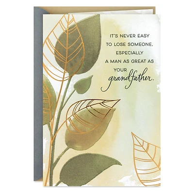 He Was a Great Man Sympathy Card for Loss of Grandfather for only USD 5.99 | Hallmark
