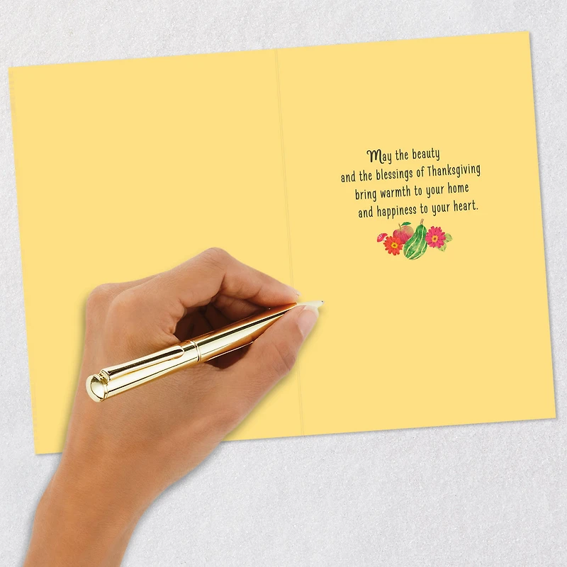 May Beauty and Blessings Warm Your Heart Thanksgiving Card for only USD 2.00 | Hallmark