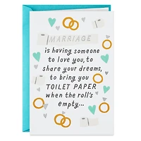 Love, Dreams and Toilet Paper Funny Wedding Card for only USD 4.49 | Hallmark