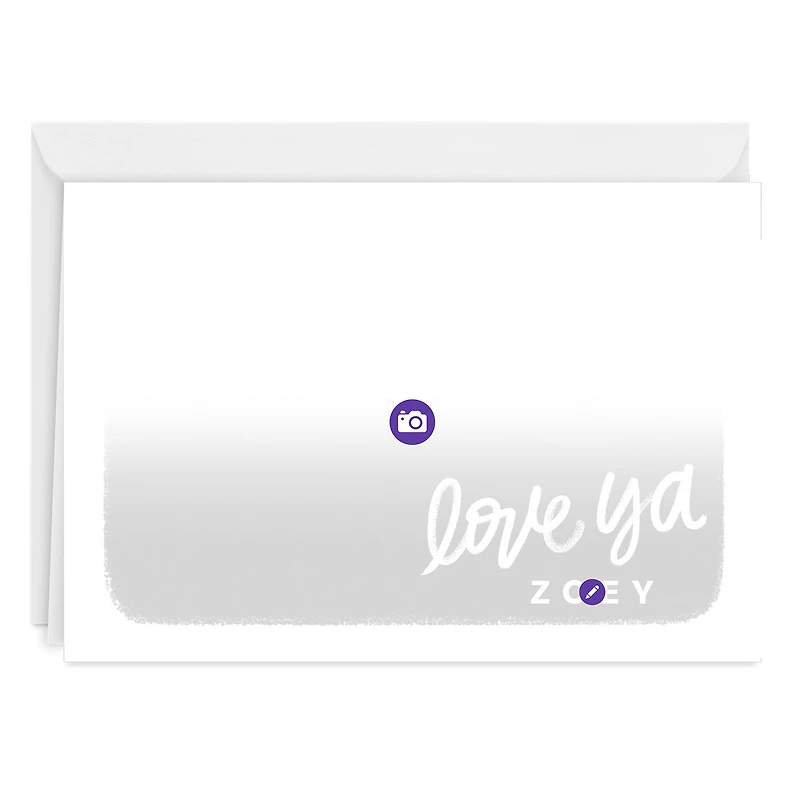 White Frame Love Ya Horizontal Custom Love Card for only USD 4.99 | Hallmark