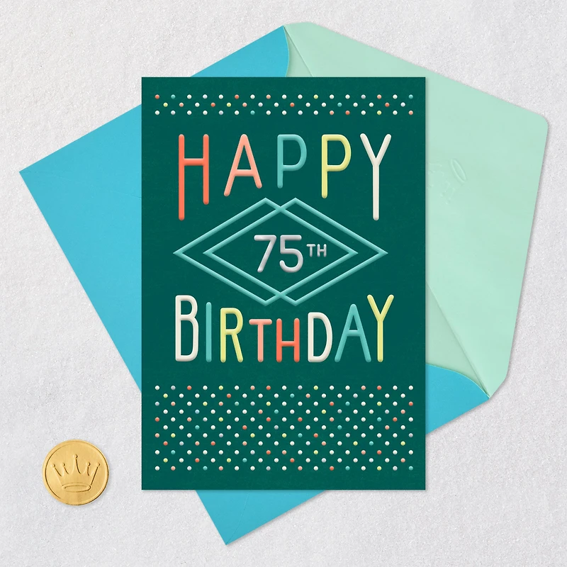 A Million Kinds of Wonderful 75th Birthday Card for only USD 3.99 | Hallmark
