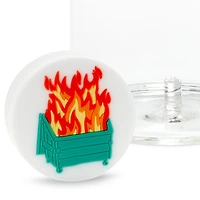Charmers Dumpster Fire Funny Silicone Charm, 1.75" H for only USD 8.99 | Hallmark