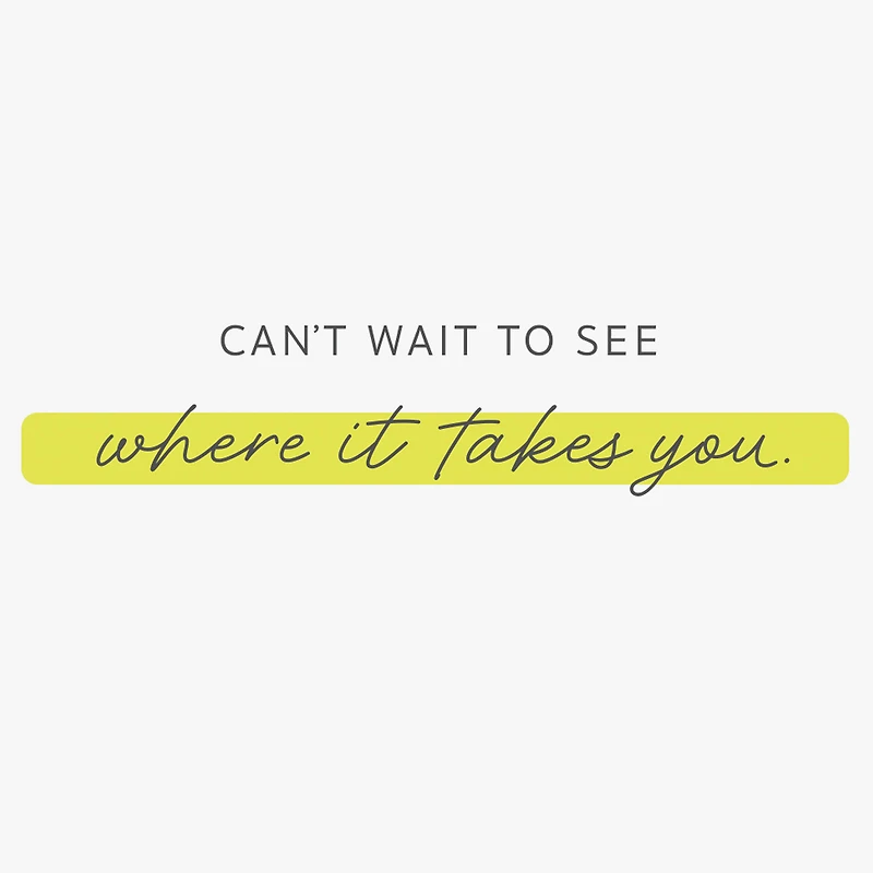 Can't Wait to See What's Next Good Luck Card for only USD 2.99 | Hallmark