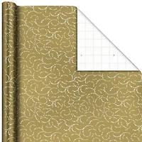 Gold Filigree Metallic Christmas Wrapping Paper Roll, 22.5 sq. ft. for only USD 4.99 | Hallmark