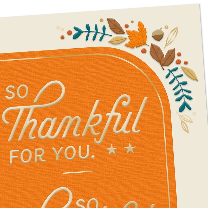 So Thankful for Your Service Thanksgiving Card for Military Service Member for only USD 3.99 | Hallmark