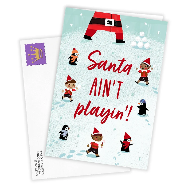Santa's Sleighin' Custom Christmas Card for only USD 4.99 | Hallmark