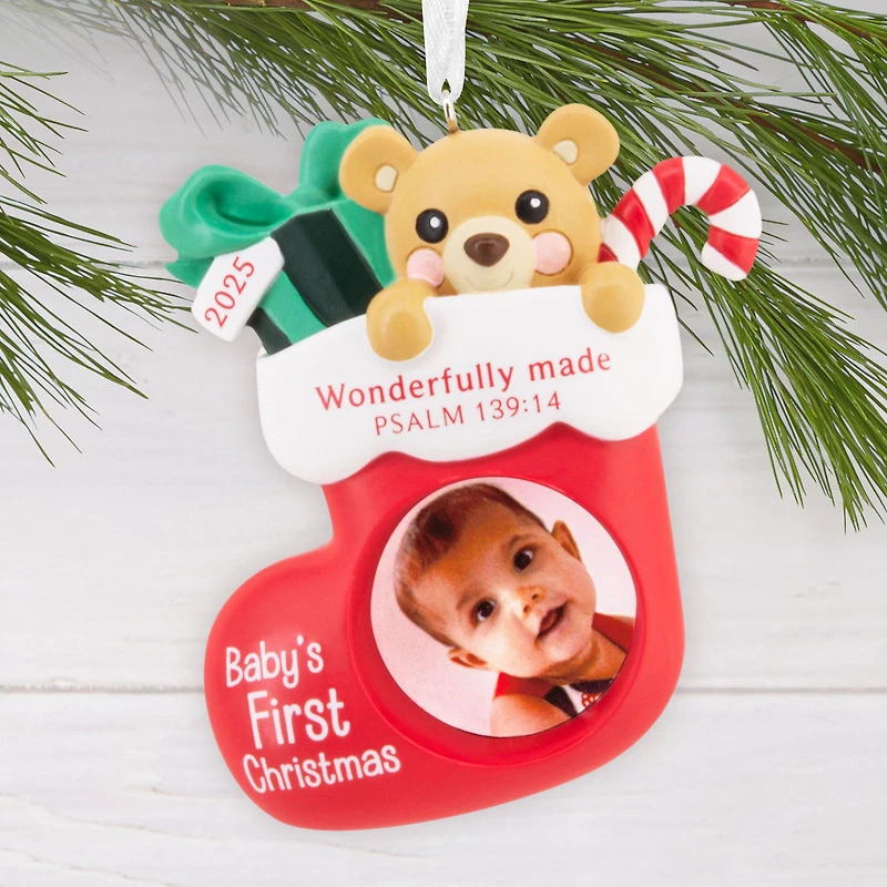 DaySpring Baby's First Christmas Religious 2025 Photo Frame Hallmark Ornament for only USD 14.99 | Hallmark