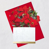 Merry Christmas Poinsettia Flower Bouquet 3D Pop-Up Christmas Card for only USD 12.99 | Hallmark