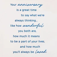 How Much You Mean to Our Family Anniversary Card for Couple for only USD 5.59 | Hallmark