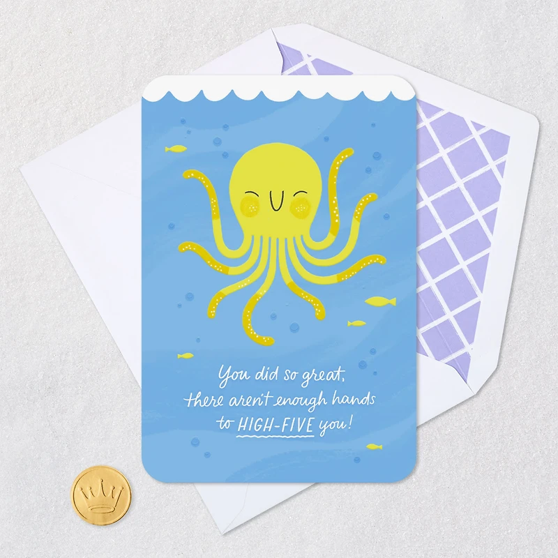 High-Five Octopus Blank Congratulations Card for only USD 2.99 | Hallmark