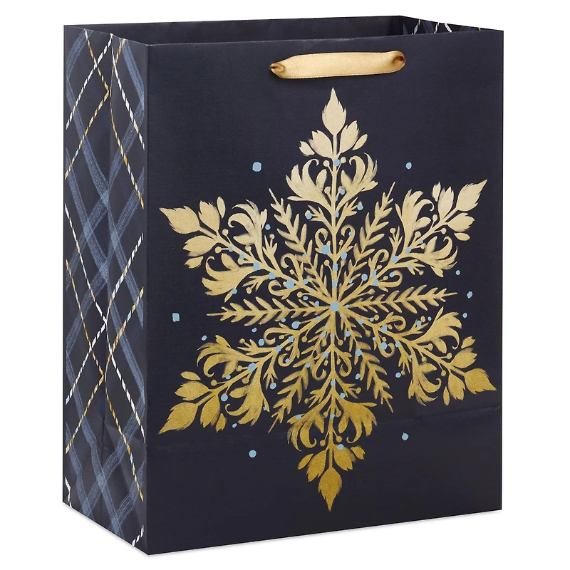 13" Elegant Gold Snowflake Large Holiday Gift Bag for only USD 4.99 | Hallmark