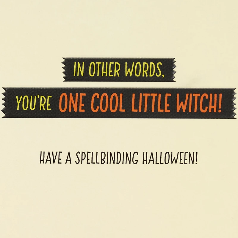 One Cool Little Witch Detachable Mask Halloween Card for Kids for only USD 4.59 | Hallmark