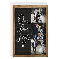 Our Love Story Letter Board Custom Love Card for only USD 4.99 | Hallmark