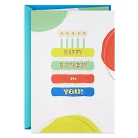 Colorful Striped Cake and Dots Birthday Card for only USD 4.99 | Hallmark