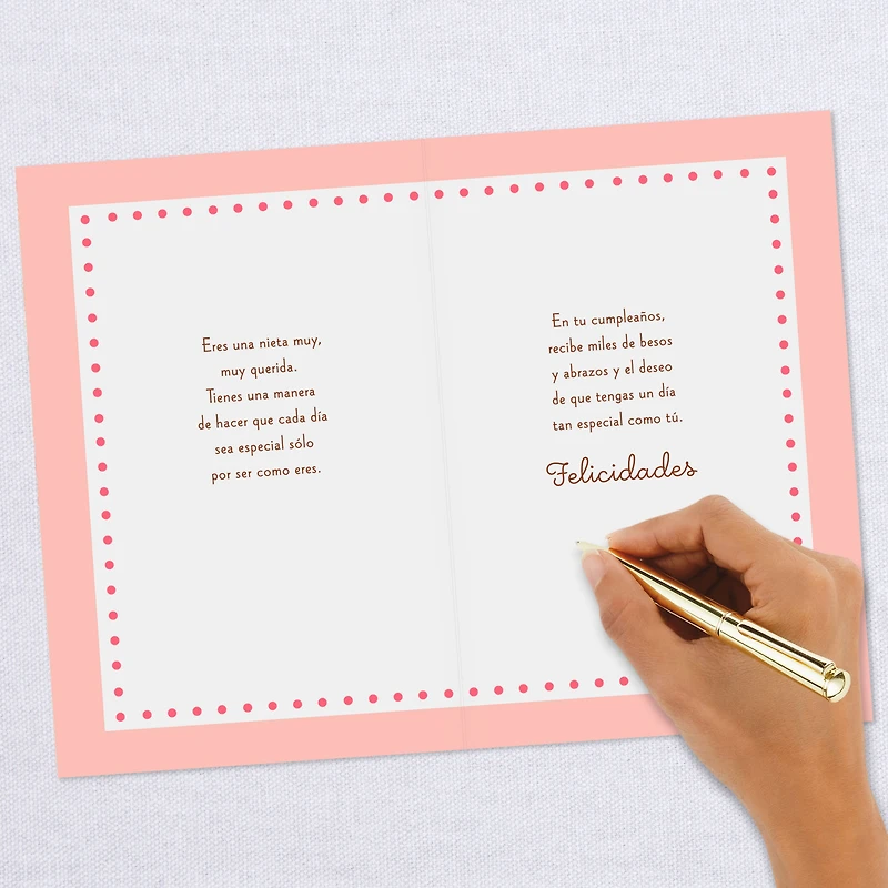 Hugs and Wishes Spanish-Language Birthday Card for Granddaughter for only USD 3.59 | Hallmark