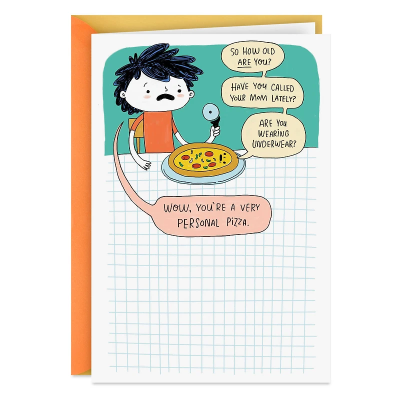 Overly Personal Pizza Funny Birthday Card for only USD 3.99 | Hallmark