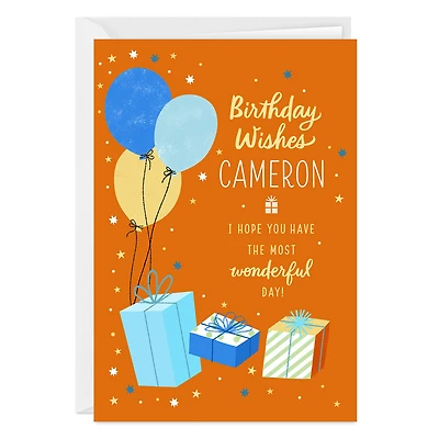 Wishes for a Wonderful Day Custom Birthday Card for only USD 4.99 | Hallmark