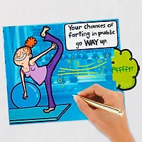 Yoga Fart Joke Funny Birthday Card for only USD 4.59 | Hallmark