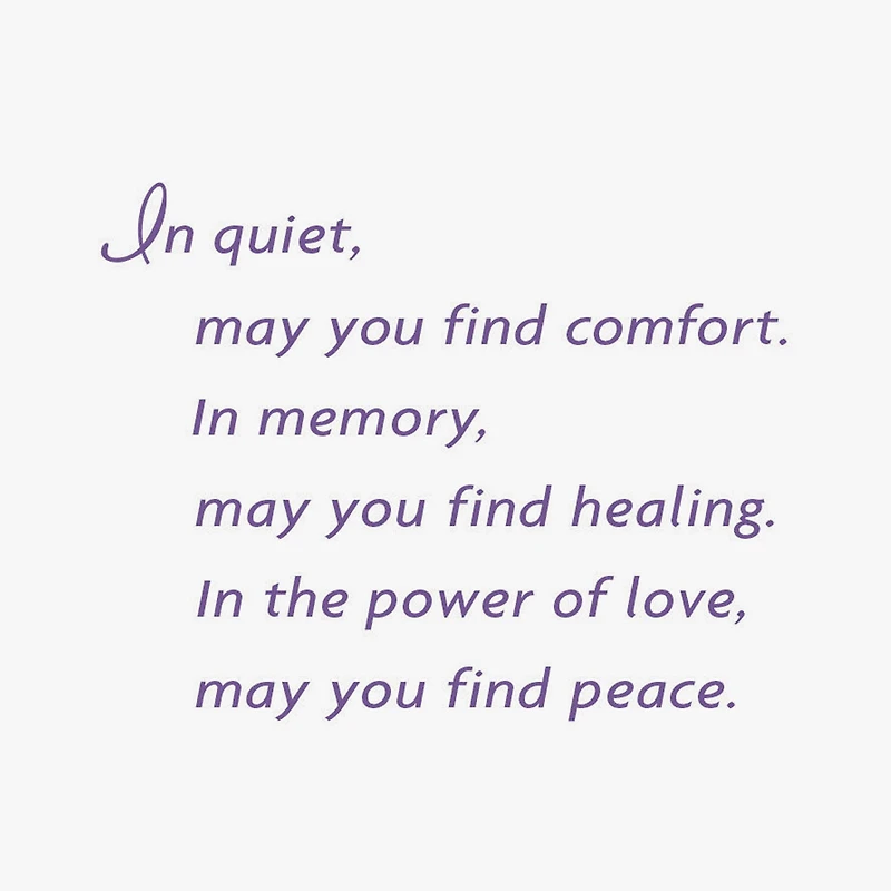 Comfort, Healing and Peace Sympathy Card for only USD 2.50 | Hallmark