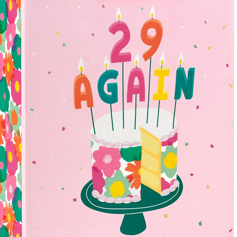 15.5" 29 Again Cake and Candles Extra-Large Birthday Gift Bag for only USD 5.49 | Hallmark