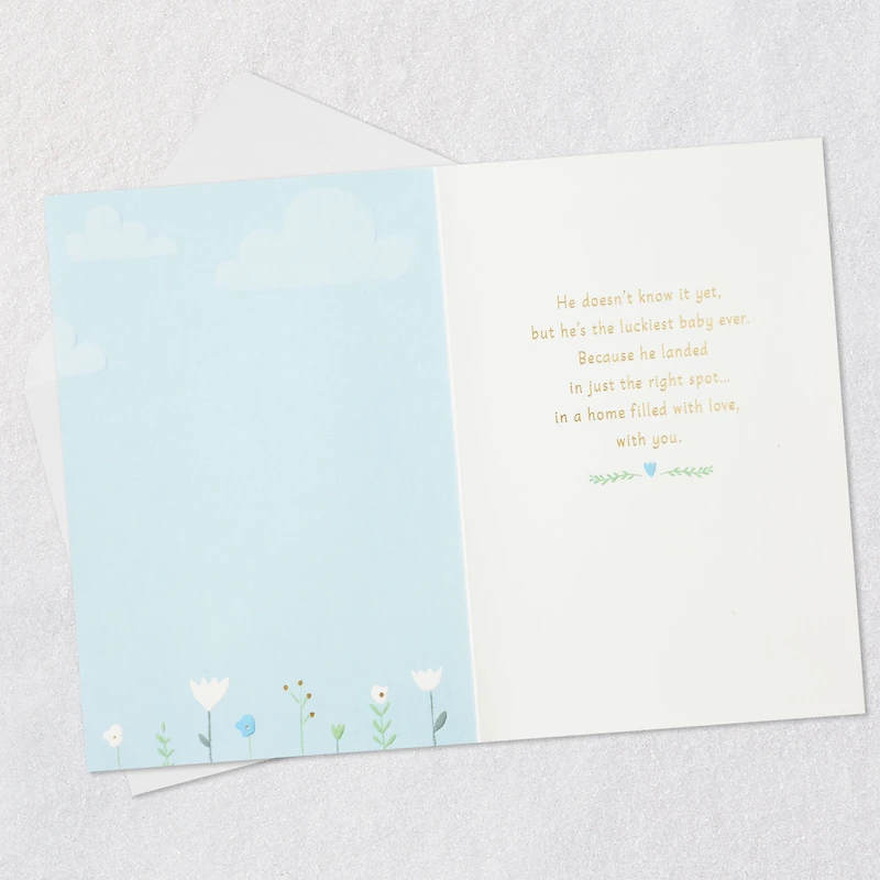 Luckiest Baby Ever New Baby Card for Boy for only USD 6.99 | Hallmark