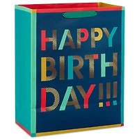 13" Bold Stacked Wishes Large Birthday Gift Bag for only USD 4.99 | Hallmark