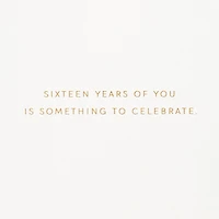 Something to Celebrate 16th Birthday Card for only USD 7.59 | Hallmark