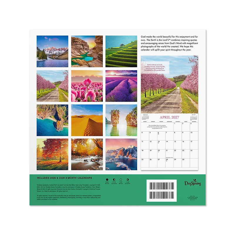 Earth is the Lord's 2027 Inspirational 12-Month Wall Calendar, 12x12 for only USD 16.99 | Hallmark