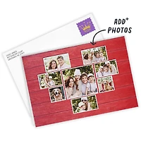 Rustic Heart Collage on Red Custom Card for only USD 4.99 | Hallmark