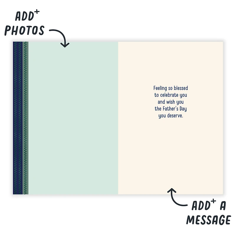 Plaid Blessed With You Religious Custom Father's Day Card for only USD 4.99 | Hallmark