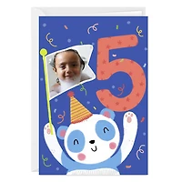 Festive Panda Custom 5th Birthday Card for only USD 4.99 | Hallmark