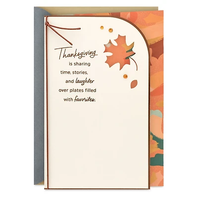 Sharing Time, Stories and Laughter Thanksgiving Card for only USD 6.99 | Hallmark