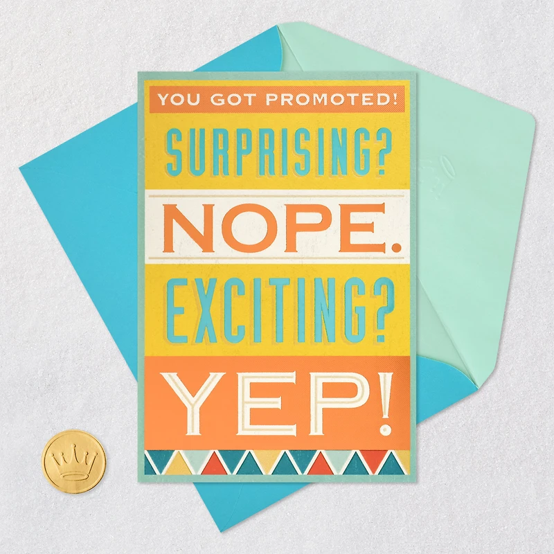 Well Deserved and Exciting Promotion Congratulations Card for only USD 4.59 | Hallmark
