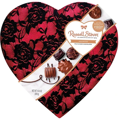 Russell Stover Assorted Chocolates Secret Lace Heart Gift Box, 10 oz. for only USD 15.99 | Hallmark