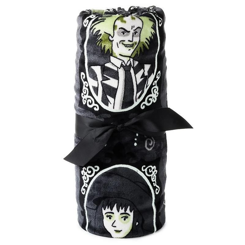 Beetlejuice™ Glow-in-the-Dark Throw Blanket, 50x60 for only USD 45.99 | Hallmark