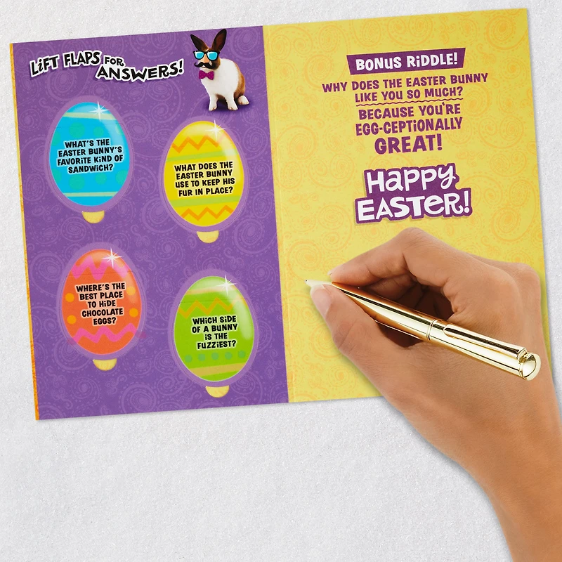 Riddles From the Funny Bunny Lift-the-Flap Easter Card for only USD 2.99 | Hallmark