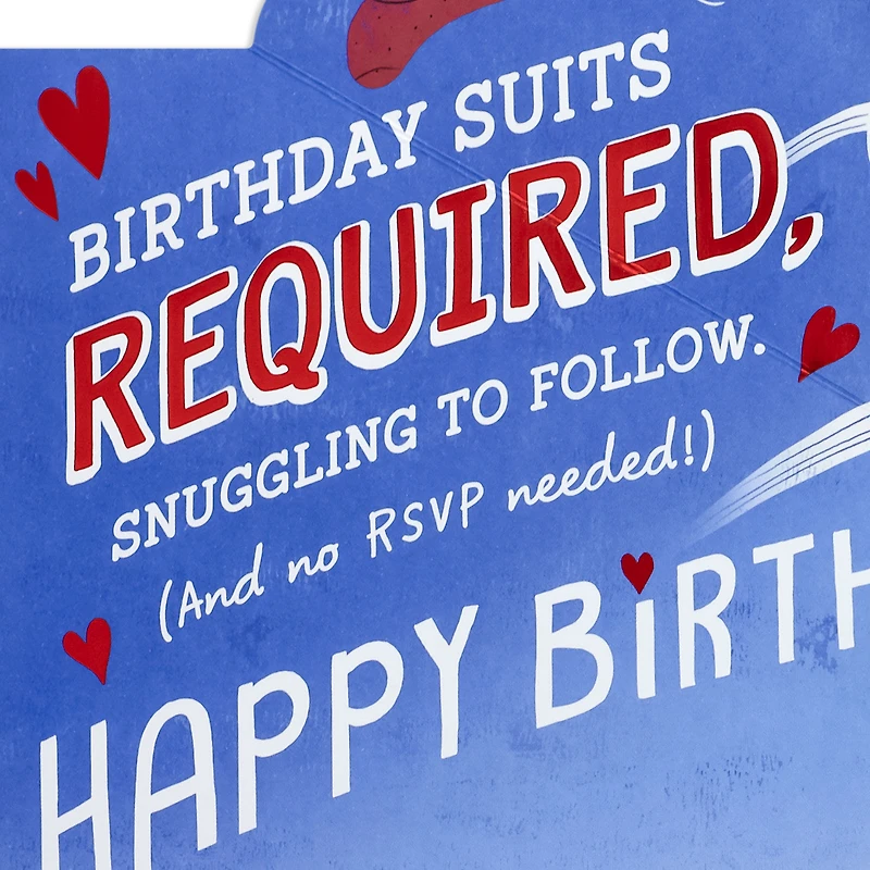 Birthday Suits Required Funny Pop-Up Birthday Card for Husband for only USD 6.59 | Hallmark