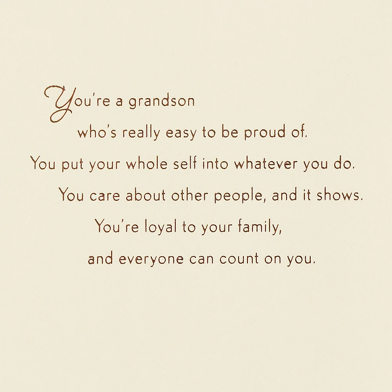 So Many Reasons to Be Proud Birthday Card for Grandson for only USD 6.99 | Hallmark