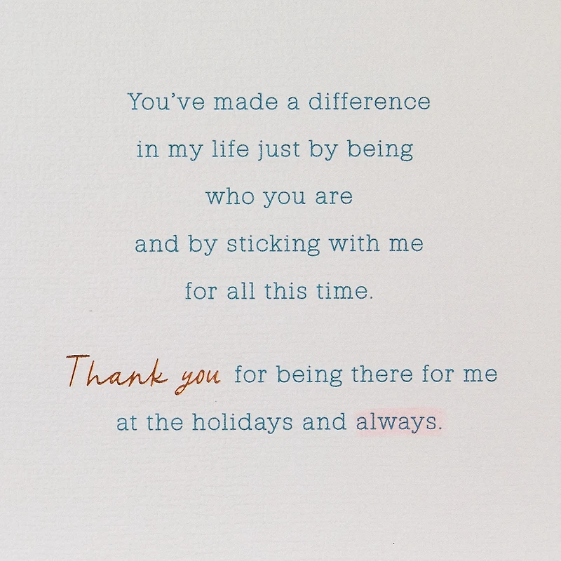 Thank You for Being There Christmas Card for Friend for only USD 7.99 | Hallmark