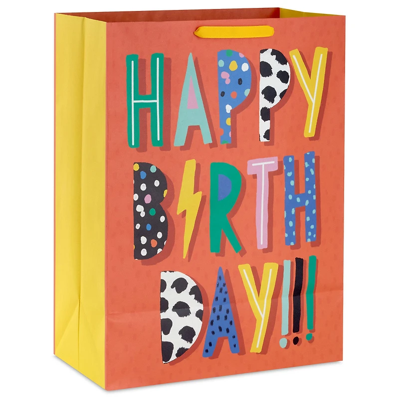 20" Electrifying Wishes on Red Jumbo Birthday Gift Bag for only USD 5.99 | Hallmark