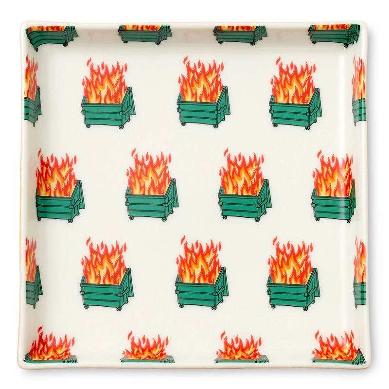 Dumpster Fire Funny Trinket Tray for only USD 16.99 | Hallmark