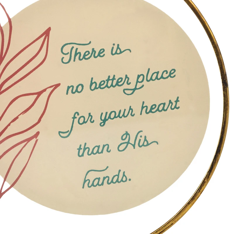 No Better Place Than in His Hands Hanging Glass Sentiment for only USD 22.99 | Hallmark