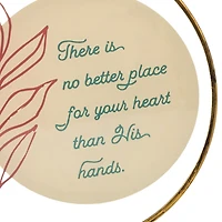 No Better Place Than in His Hands Hanging Glass Sentiment for only USD 22.99 | Hallmark