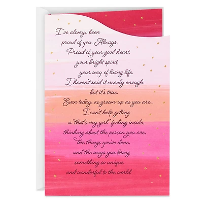 So Proud of You Birthday Card for Daughter for only USD 4.99 | Hallmark