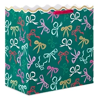 15" Lacey Chabert Collection Bows on Green Extra-Deep Christmas Gift Bag for only USD 6.49 | Hallmark